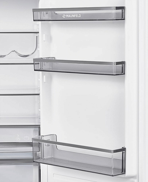 MAUNFELD MBF177NFFWGR Inverter холодильник белый
