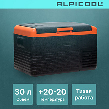 ALPICOOL CL30 (12/24) автохолодильник черный