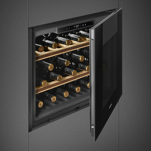 SMEG CVI121B3 винный шкаф черный