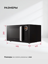 LEX FSMO D23.10 BL микроволновая печь черный