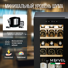 MEYVEL MV15-KBF1 винный шкаф черный