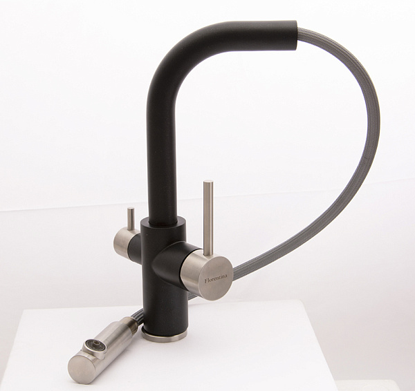 FLORENTINA КРИСТАЛЛ FL смеситель серый шелк