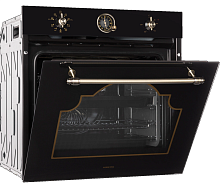 HIBERG VM 6392 BR духовой шкаф черный