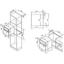 EVELUX EO 622 EB духовой шкаф черный