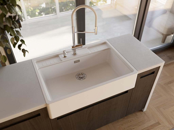 OMOIKIRI KANTO-2 Plus-SB BN-WH смеситель нержавеющая сталь