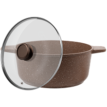 MAUNFELD CARMEL MF26CRM01CR кастрюля с крышкой 26 см 5 л коричневый