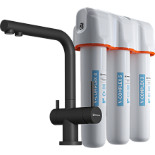 OMOIKIRI NAGANO-BL-P + PURE DROP LITE смеситель + фильтр черный