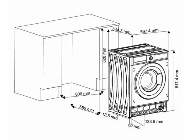 EVELUX EWI 61408 стиральная машина белый
