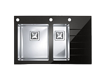 ALVEUS CRYSTALIX 20 мойка правая черный 1102866