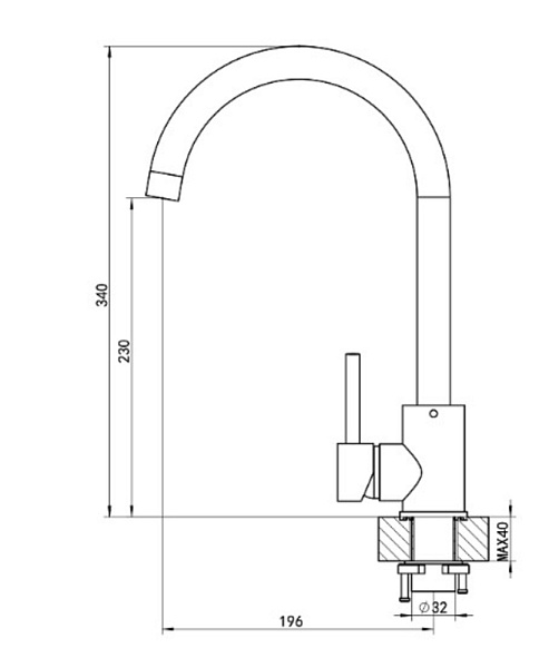 FLORENTINA ЮНА FL смеситель капучино
