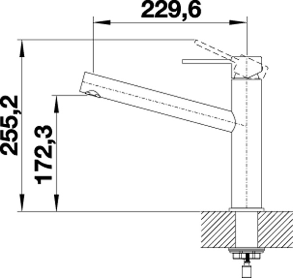 BLANCO AMBIS смеситель нержавеющая сталь