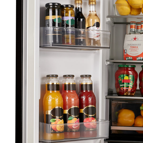 MAUNFELD MFF190NFDBG холодильник бежевый