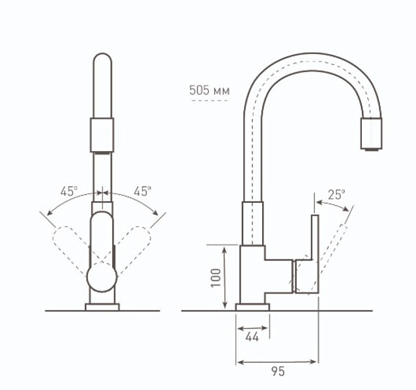 Zigmund & Shtain ZS 2400W МЛЕЧН.ПУТЬ смеситель
