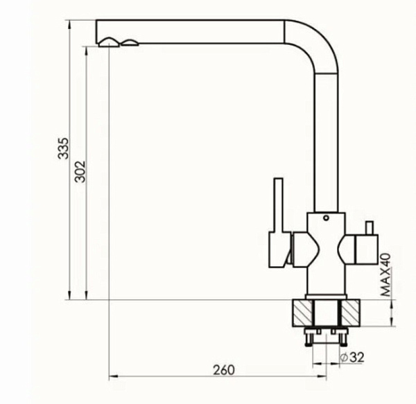 FLORENTINA АЛЬДО FL смеситель песочный