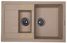 ECOSHTEIN RECHTECK 781.5 кухонная мойка бежевый