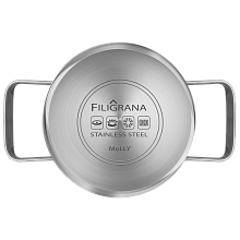 MAUNFELD FILIGRANA MOLLY FG20MLL01CR кастрюля с крышкой 16 см
