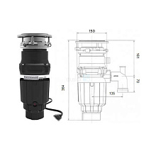 BONE CRUSHER BC 610 AS измельчитель отходов черный