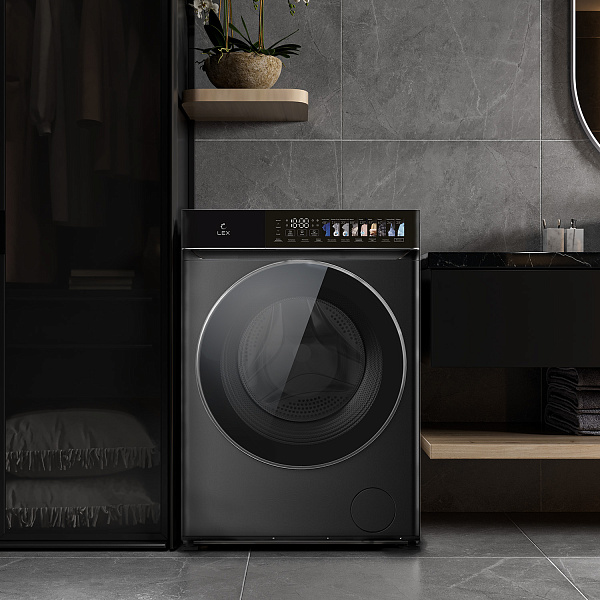 LEX LWM12812BLIDD color стиральная машина черный