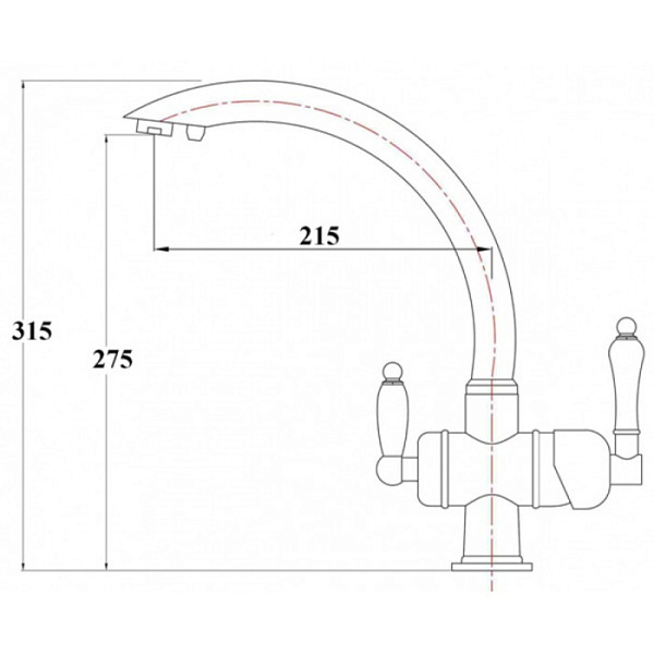 ZORG ZR 327 YF смеситель хром