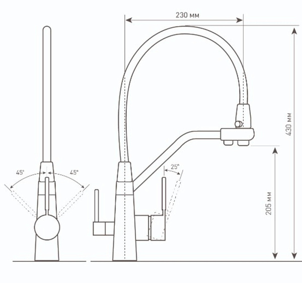Zigmund & Shtain ZS 2200 МЛЕЧН.ПУТЬ смеситель