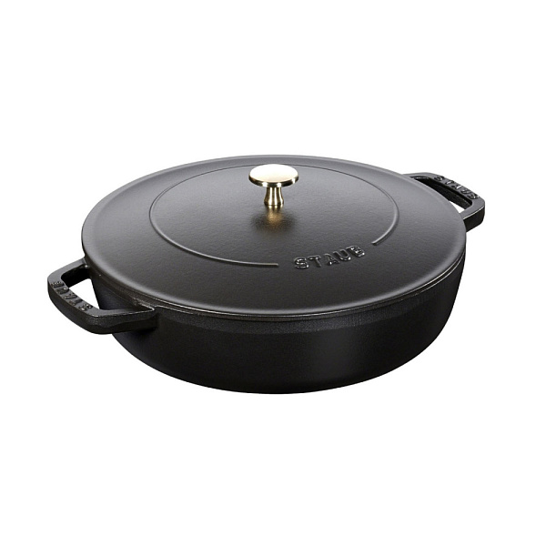 STAUB 12612825 сотейник 28 см черный