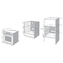 KORTING OKB 1351 S GSCW духовой шкаф белый