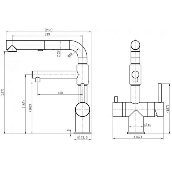 ZORG SZR-3216 GRAFIT смеситель графит