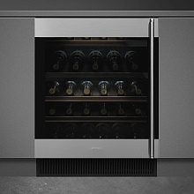 SMEG CVI338LX3 винный шкаф нержавеющая сталь