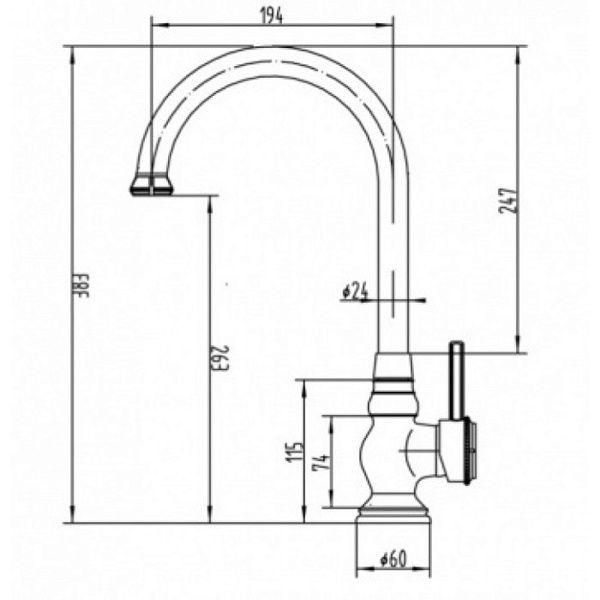 ZORG A 202K-BR смеситель бронза
