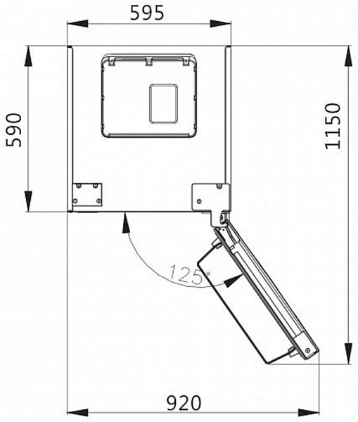 KORTING KNFC 62029 X холодильник нержавеющая сталь