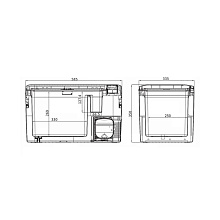 ALPICOOL K25 (12/24) автохолодильник белый