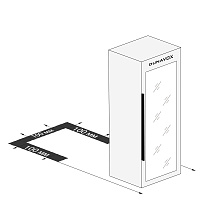 DUNAVOX DAT-12.33C винный шкаф черный