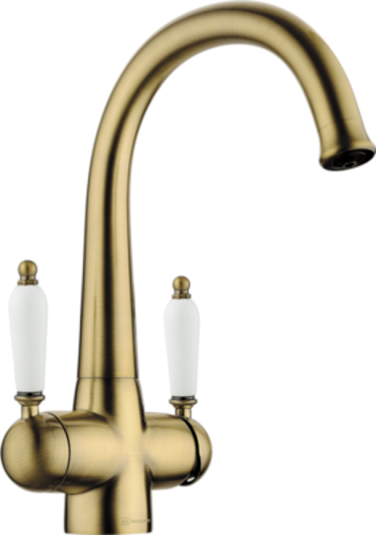 OMOIKIRI OKINAWA-2-AB смеситель античная латунь