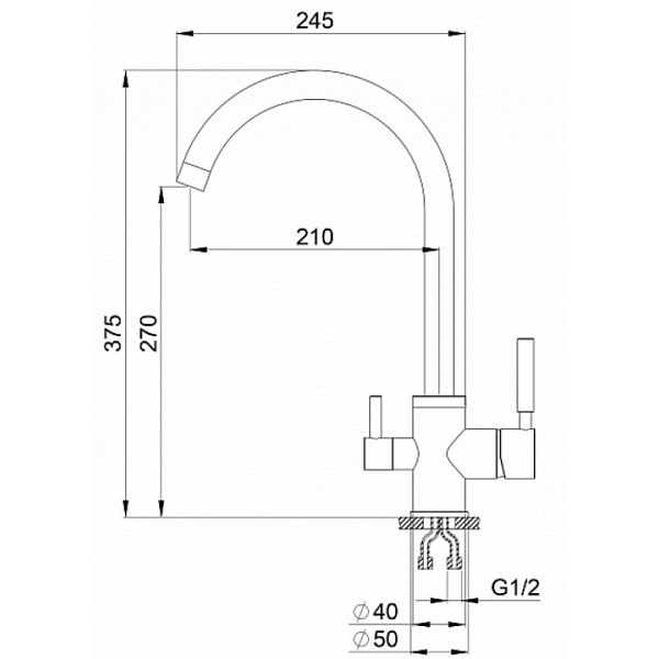 GRANULA GR-2168 смеситель графит