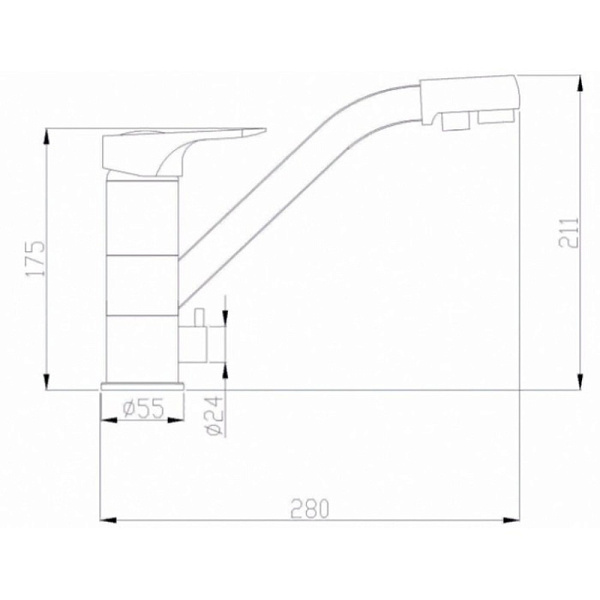 ZORG SH 321 CR смеситель хром