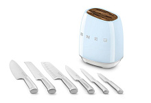 SMEG KBSF02PB комплект ножей пастельный голубой