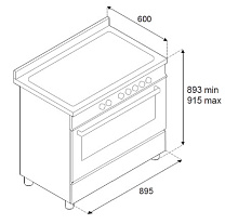 BERTAZZONI PRO96L1EXT2 варочный центр нержавеющая сталь