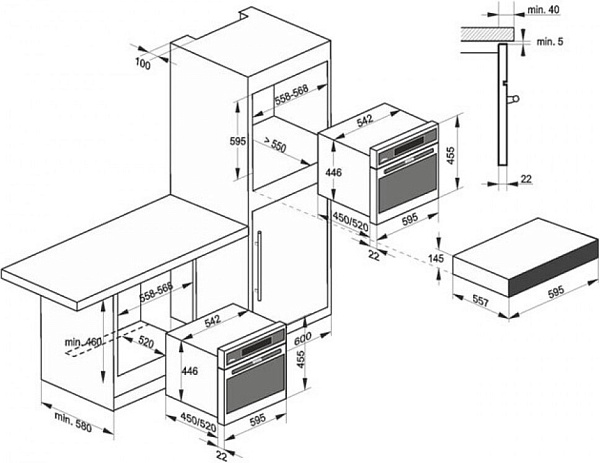 KAISER EM 6307 R микроволновая печь нержавеющая сталь