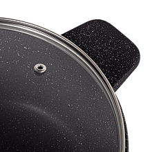 MAUNFELD GALAXITE MF24GLX01CR кастрюля с крышкой 24 см 4 л черный