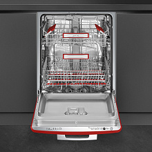 SMEG STFABRD3 посудомоечная машина красный