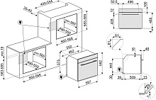 SMEG SF6101TB3RU духовой шкаф чёрный