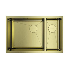 OMOIKIRI TAKI 69-2-U/IF-LG-L Side мойка золотой