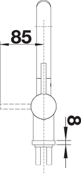 BLANCO LINUS смеситель кремовый