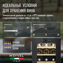 MEYVEL MV15-KBF1 винный шкаф черный