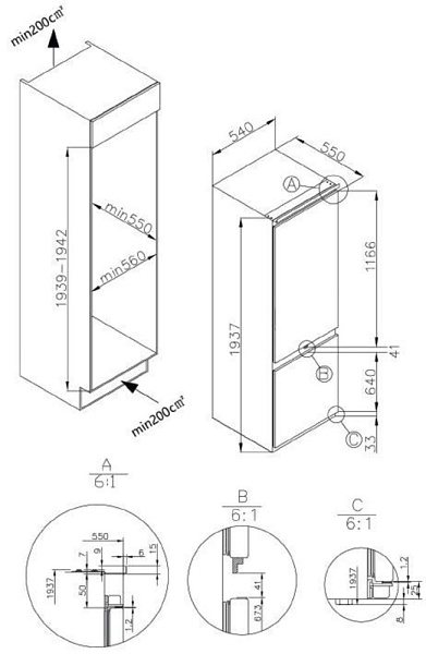 KUPPERSBERG RBN 1960 холодильник белый