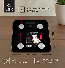 LEX LXBS 9002 напольные весы черный