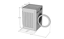 KORTING KWM 45ID1477 N стиральная машина черный