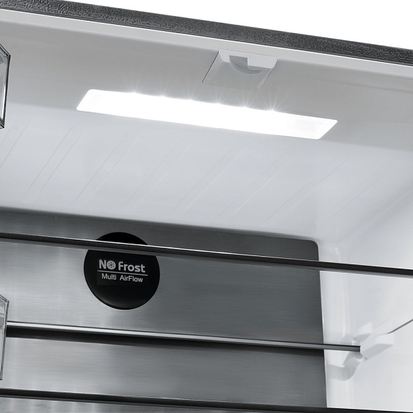 MAUNFELD MFF183NFSBE холодильник черный