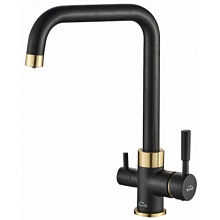 ZORG SH 715 BLACK BR смеситель черный металл/бронза ZORG SH 715 BLACK BR смеситель черный металл/бронза