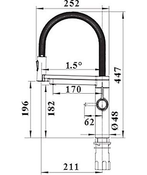 BLANCO Evol-S Pro Filter смеситель нержавеющая сталь
